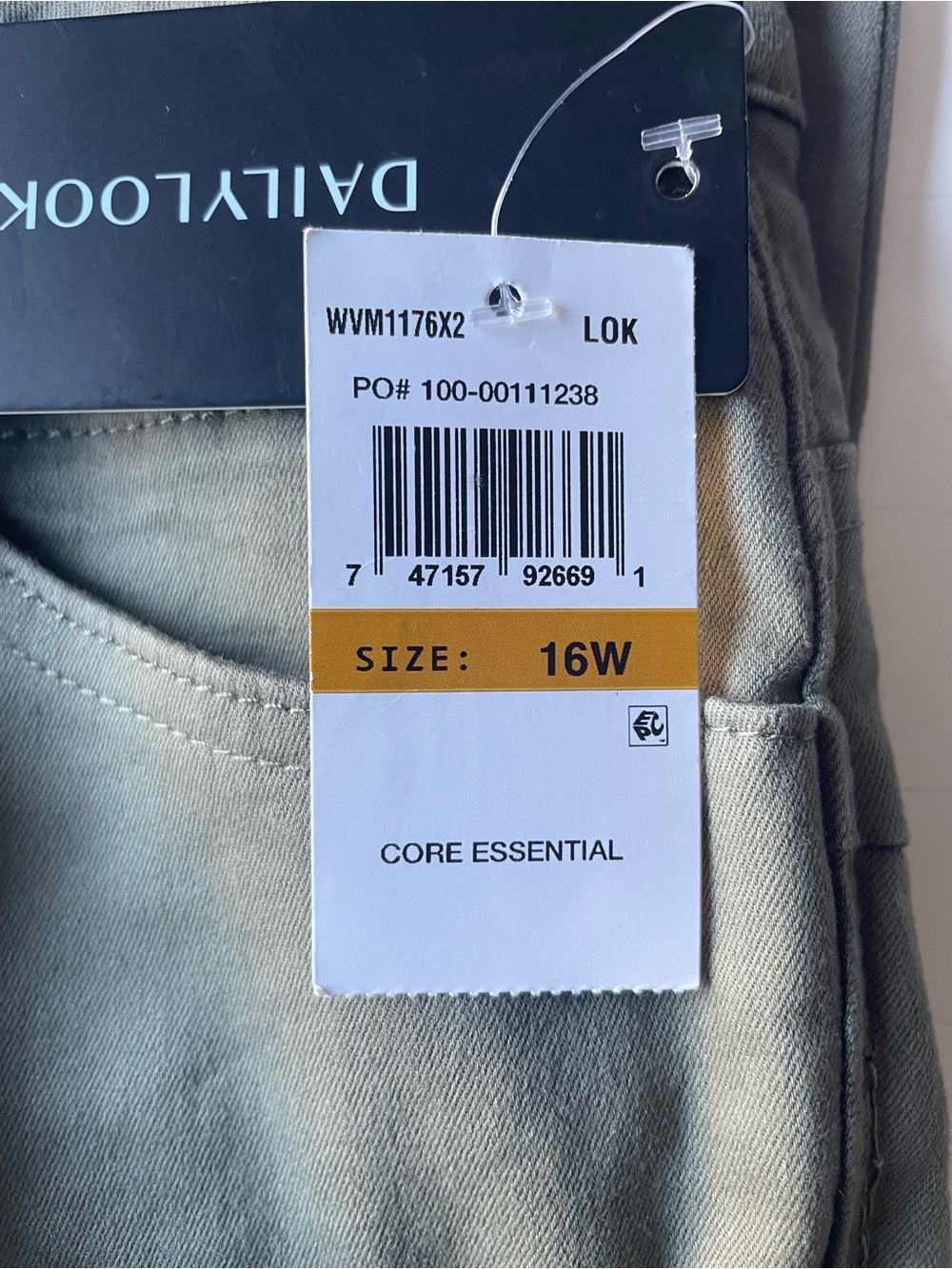 Democracy Curve Equality Olive Green Women's Jeans Size 16W NWT - Picture 11 of 15
